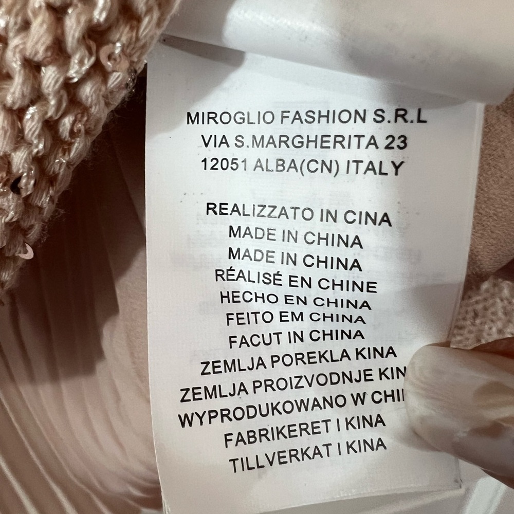 Sequined Sweater With Split Back And Semi Sheer P… - image 6